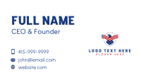 Eagle USA Flag Business Card Preview