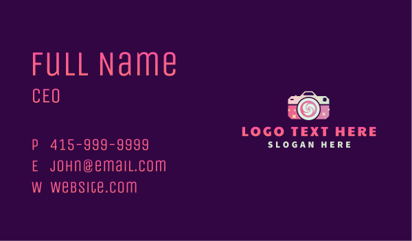 Photography Camera Media Business Card Design Image Preview