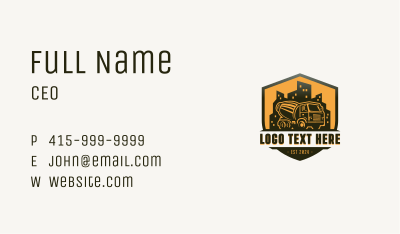 Trucking Concrete Truck Business Card Image Preview