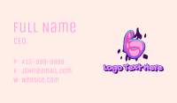 Pop Graffiti Art Number 6 Business Card Image Preview