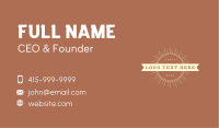 Generic Classic Business Business Card Image Preview