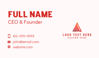Linear Letter A Mountain Business Card Design