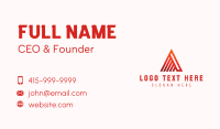 Linear Letter A Mountain Business Card Image Preview