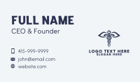 Medical Health Caduceus Business Card Design