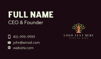 Human Wellness Tree Business Card Design