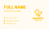 Yellow Duck Toy Business Card Image Preview