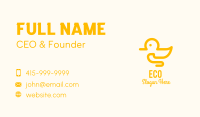 Yellow Duck Toy Business Card Design