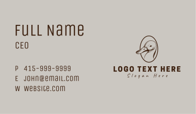 Rustic Farm Duck Business Card Image Preview