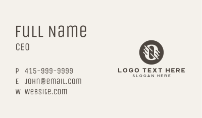 Professional Tech Letter O Business Card Image Preview