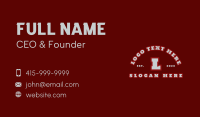 Sport Athletic Lettermark Business Card Image Preview