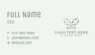 Key Home Lettermark Business Card Image Preview