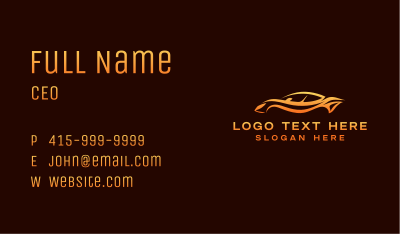 Car Driving Garage Business Card Image Preview
