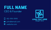 Blue Tech Box Business Card Image Preview