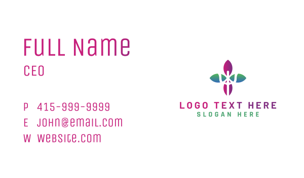 Psychology Therapy Flower Business Card Design Image Preview