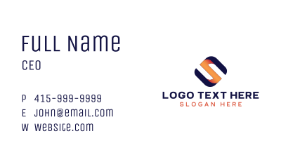 Generic Company Letter S Business Card Image Preview
