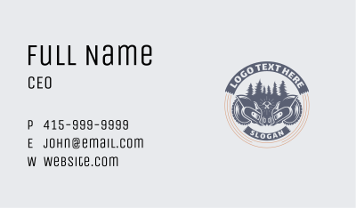 Circular Saw Carpentry Business Card Image Preview