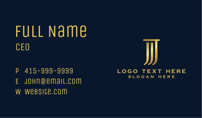 Corporate Business Professional Letter J Business Card Image Preview