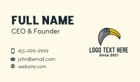 Wild Toucan Bird Business Card Design