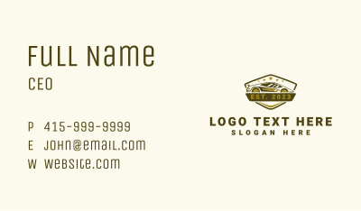 Luxury Supercar Badge Business Card Image Preview