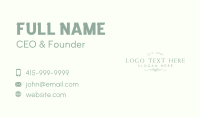 Elegant Professional Business Wordmark Business Card Image Preview