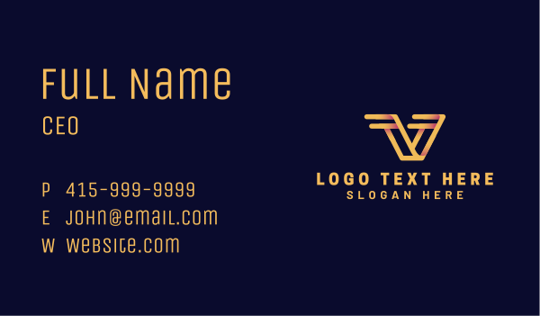 Wings Express Logistics Courier  Business Card Design Image Preview