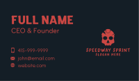 Red Grunge Skull Business Card Image Preview