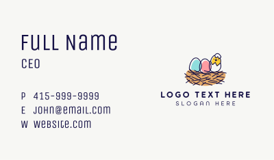 Cute Chick Egg  Business Card Image Preview
