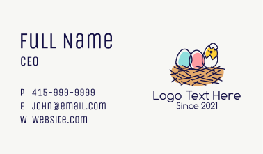 Cute Chick Egg  Business Card