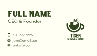 Tropical Residence Teacup Business Card Image Preview