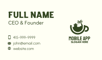 Tropical Residence Teacup Business Card Image Preview