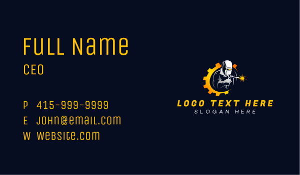 Machinist Welding Repair Business Card Design Image Preview