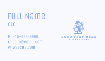 Janitorial Housekeeping Cleaner Business Card Image Preview