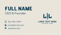 Corporate Consultant Letter Business Card Design
