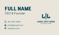 Corporate Consultant Letter Business Card Image Preview