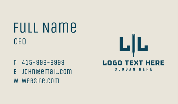 Corporate Consultant Letter Business Card Design Image Preview