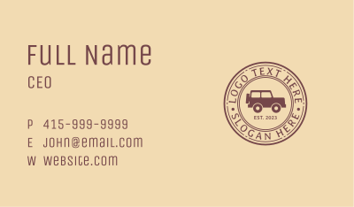 Hipster Vintage Travel Business Card Image Preview