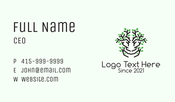 Natural Mangrove Tree  Business Card Design Image Preview