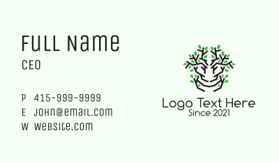 Natural Mangrove Tree  Business Card Image Preview