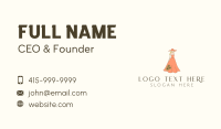 Woman Floral Dress Business Card Image Preview