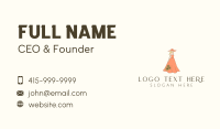 Woman Floral Dress Business Card Preview