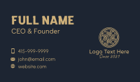 Minimalist Gold Centerpiece Business Card Preview