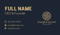 Minimalist Gold Centerpiece Business Card Image Preview
