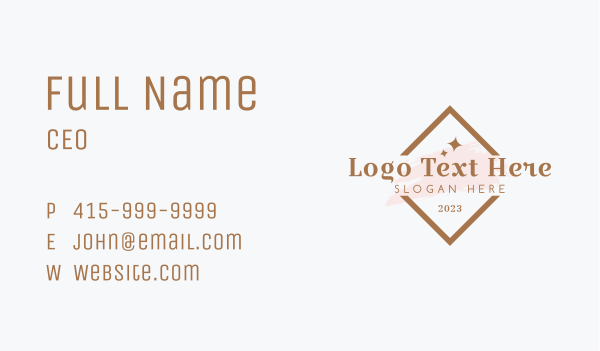 Luxury Elegant Watercolor Business Card Design Image Preview