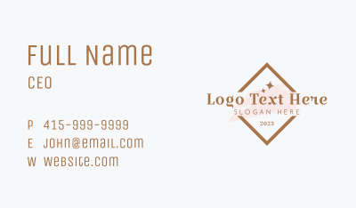 Luxury Elegant Watercolor Business Card Image Preview