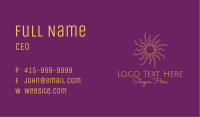 Dainty Astrology Sun  Business Card Image Preview