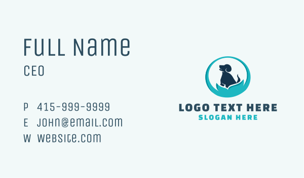 Pet Dog Natural Business Card Design Image Preview