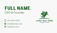 Green Pegasus Leaf Business Card Preview