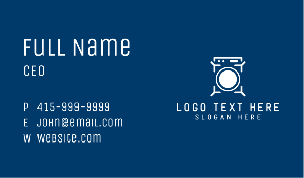 White Washing Machine  Business Card Design Image Preview