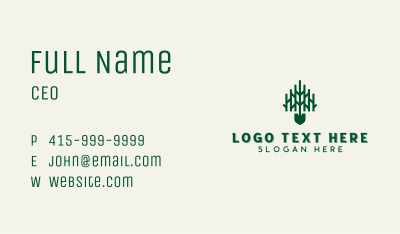 Shovel Gardening Tool Business Card Image Preview