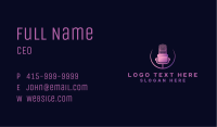 Audio Microphone Podcast  Business Card Image Preview